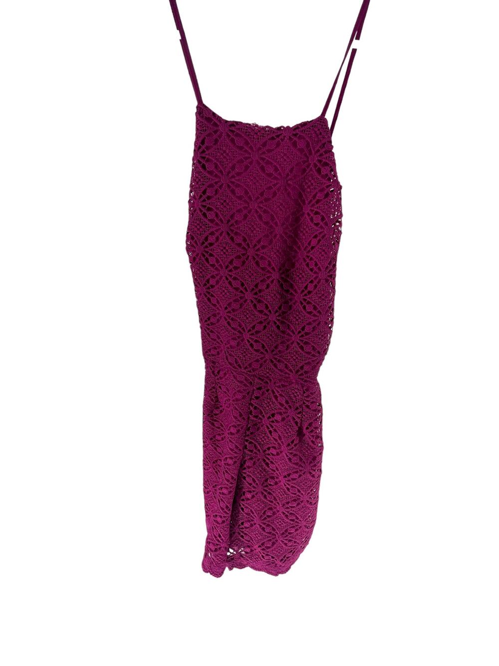 Speechless Magenta Purple Sleeveless Crochet Romper Women's Size XS